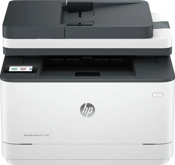 HP – LaserJet Pro MFP 3101sdw Wireless Black-and- All-in-One Laser Printer – White