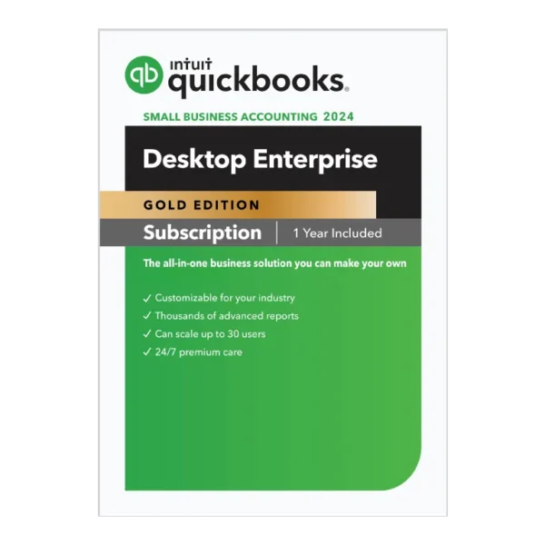 QuickBooks Desktop Enterprise 2024 1 Year License